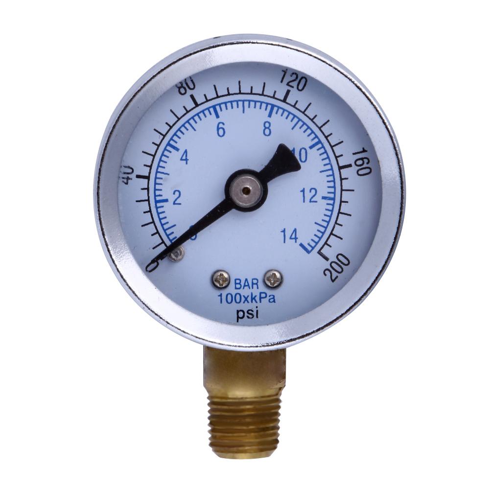 

Metal 1/8 NPT Air Compressor Hydraulic Pressure Gauge 200PSI Side Mount, 501 Original