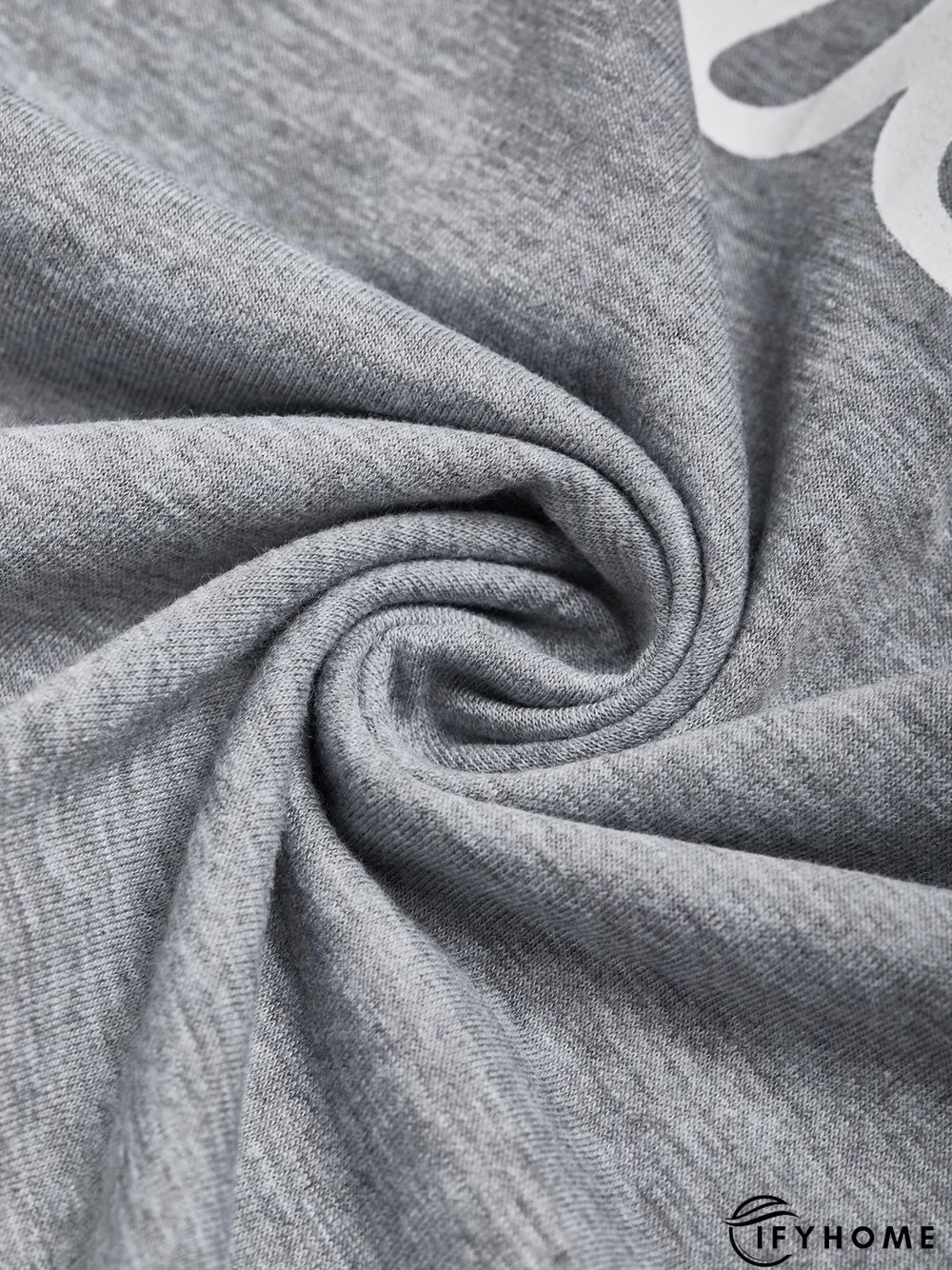 Casual V neck Long Sleeve Printed Tunic T-Shirt | IFYHOME