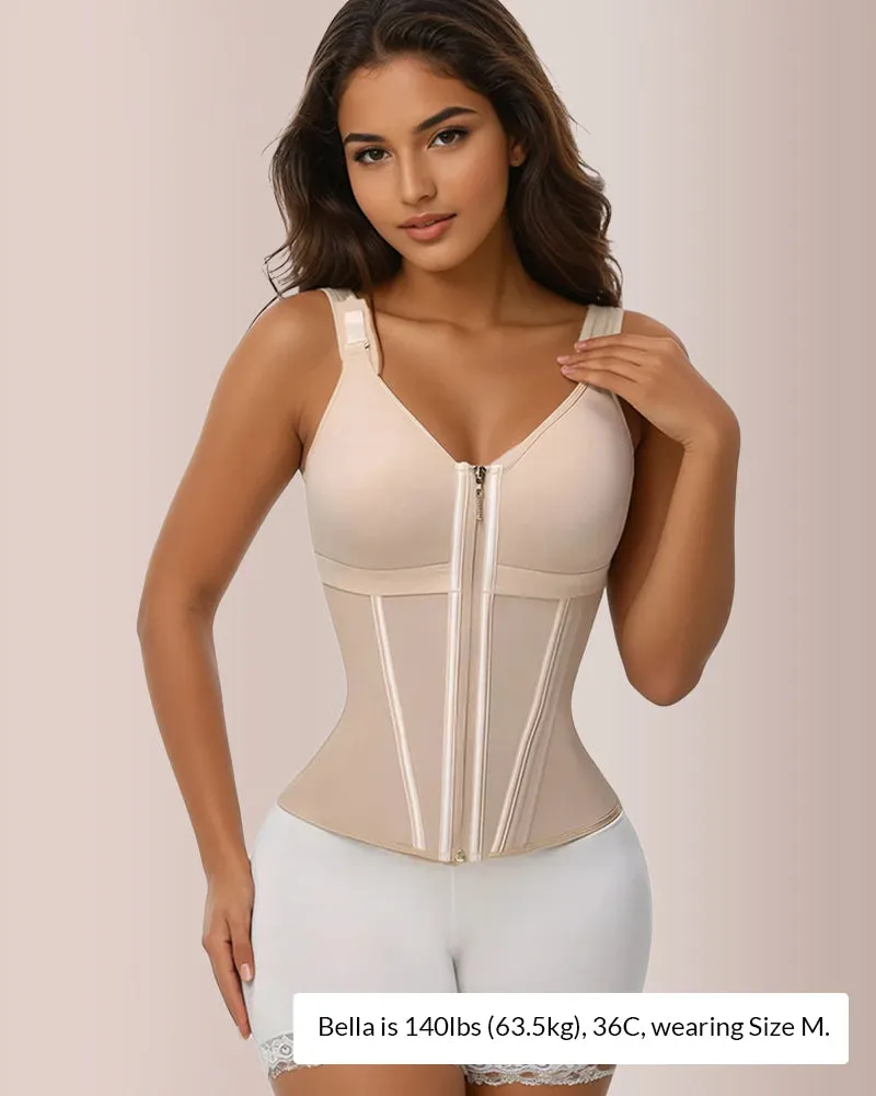 CurveFlex - Double-Layer Tummy Waist Shaper With Bra