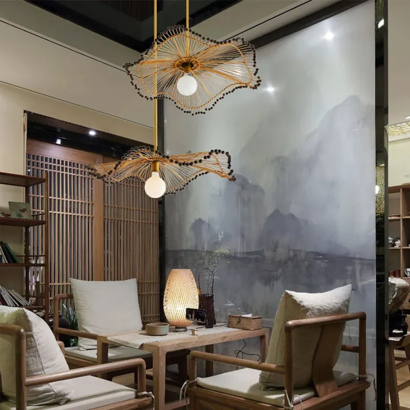 Arturest Art Design Rattan Pendant Light Lampshade For Living Room