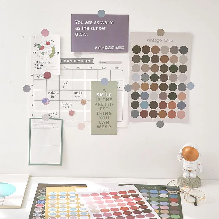 Circles Sticker Sheet | Bullet Journal Dot Stickers