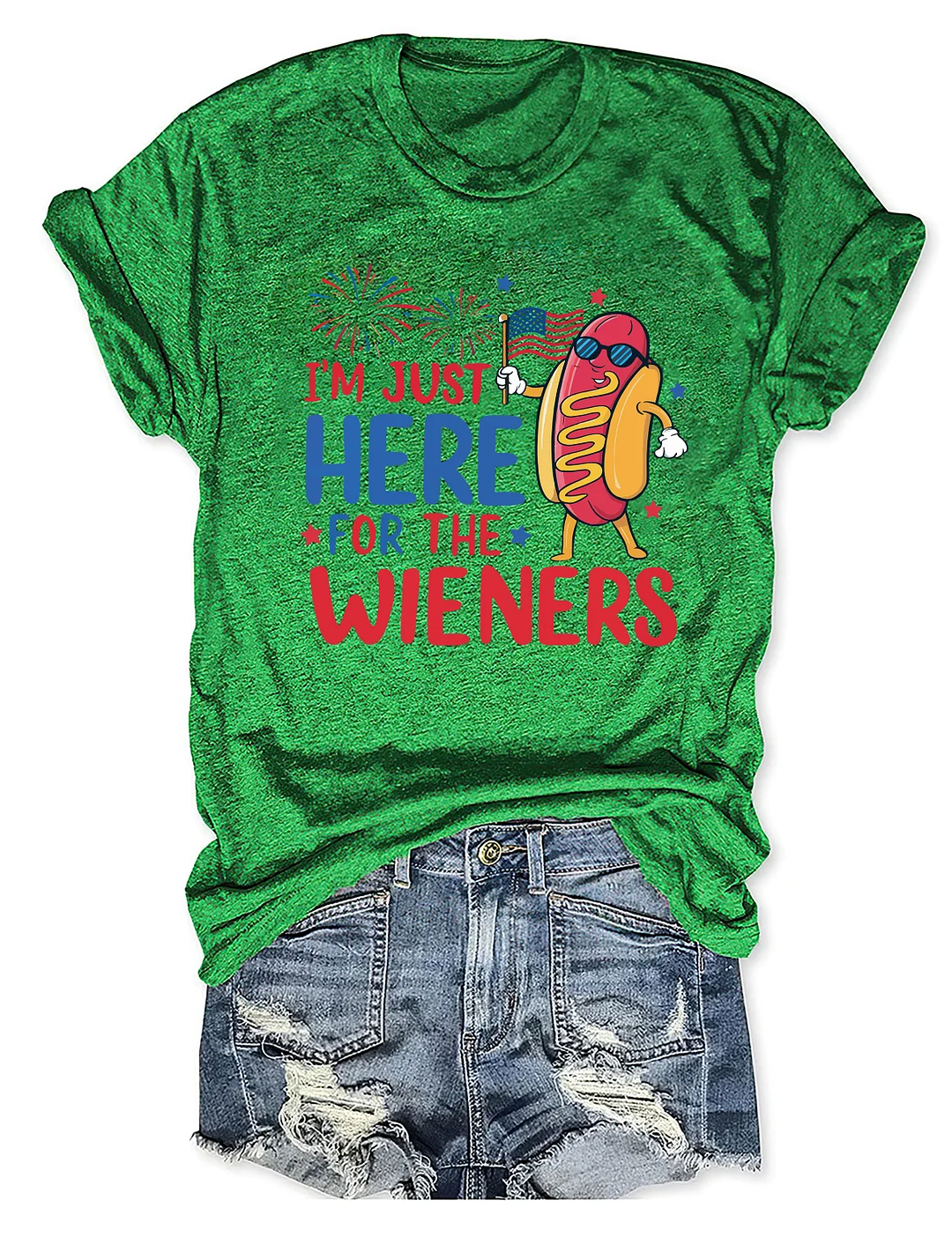Just Here For The Wieners T-Shirt
