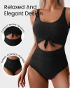 🔥2025 SUMMER 50% OFF🎁Ruched Tie-Knot Tummy Control One-Piece Swimsuit