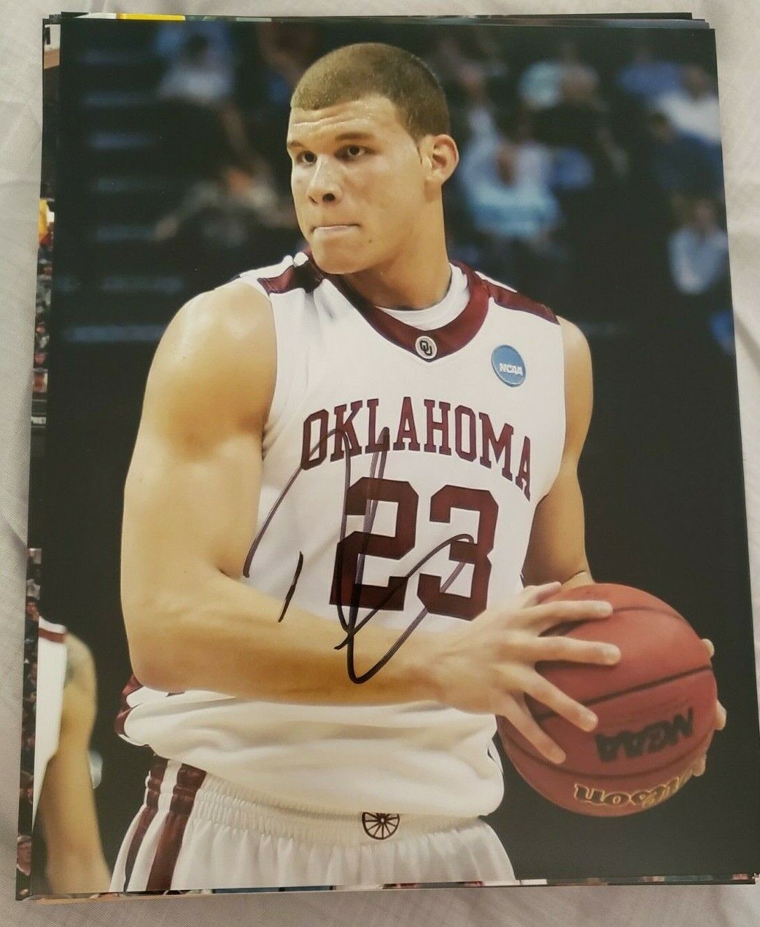 BLAKE GRIFFIN OKLAHOMA SOONERS SIGNED AUTOGRAPHED 8X10 Photo Poster painting W/COA