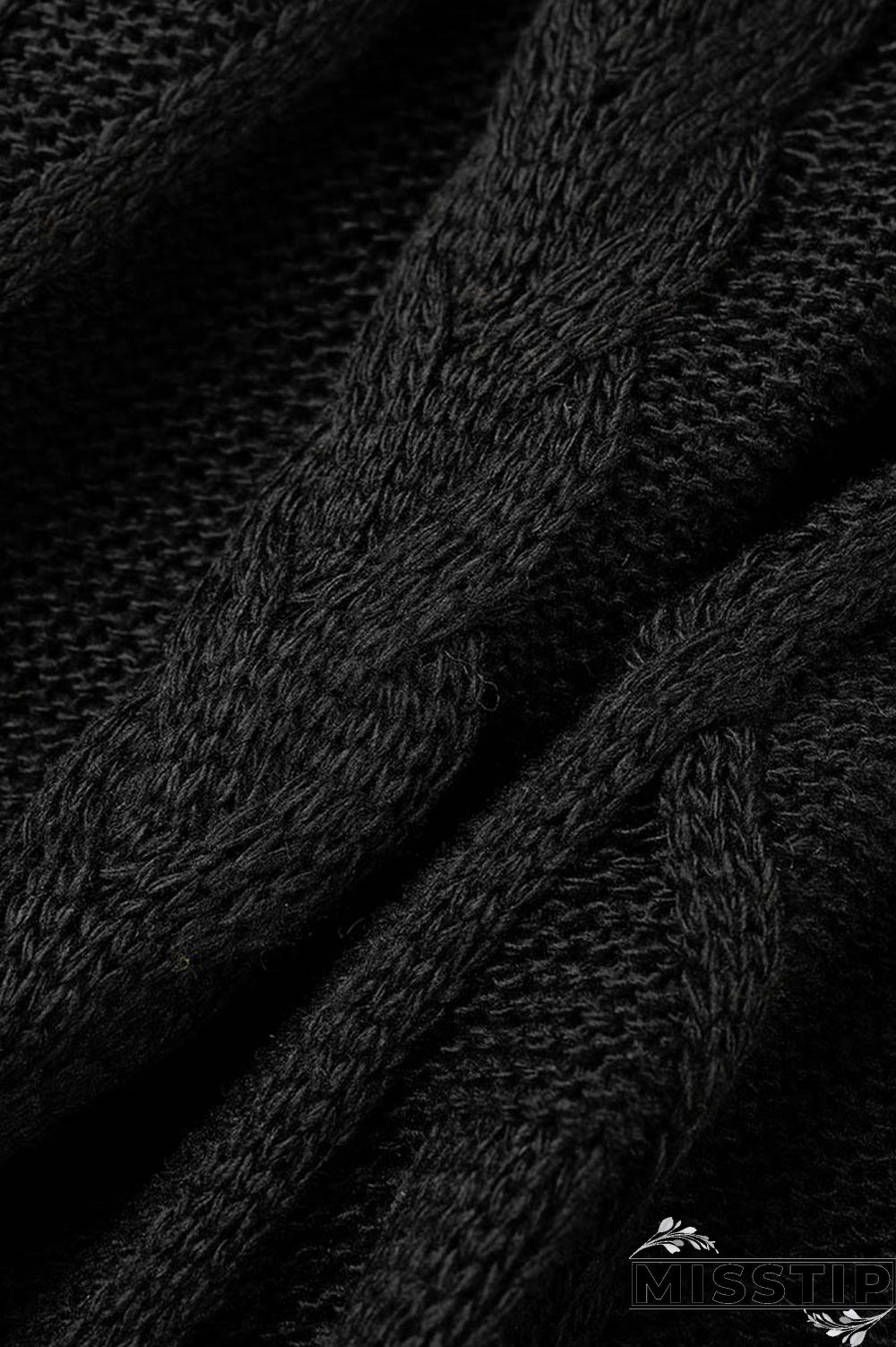 Black Casual Solid Patchwork Cardigan Collar Outerwear