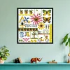 Stamped Cross Stitch-Spring Pattern ( 26 X 26cm)
