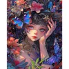 (Limited Stock)Paint By Number - Oil Painting - Illustration Girl (40*50cm)、[Everydayedeals]