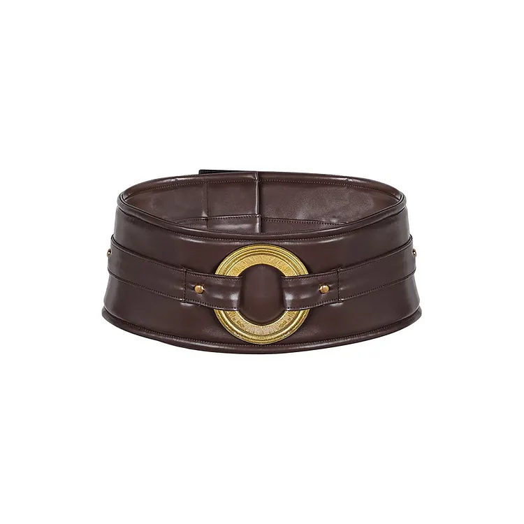 Merlin Brown Belt Cosplay Waistband Halloween Carnival Costume Accessories Props
