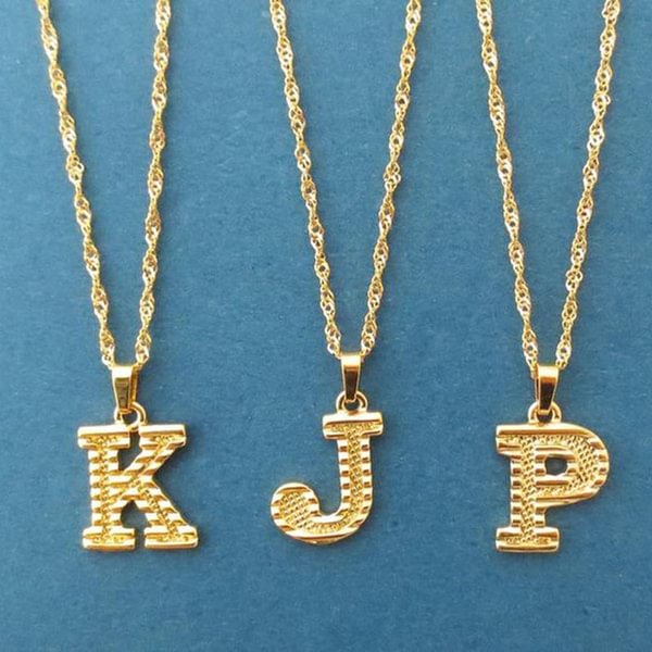 Capital Letter Initial Necklace For Women Stainless Steel Gold A-Z Alphabet Pendant Necklace Birthday Jewelry Gift - Shop Trendy Women's Fashion | TeeYours