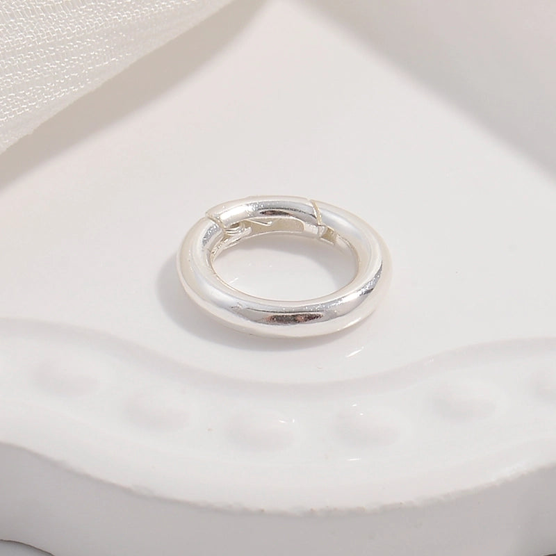 1 Piece 925 Sterling Silver 22K Gold Plated Rhodium Plated Silver Plated Round Star Oval Jewelry Buckle Jewelry Accessories