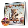 5D DIY Full Round Drill Diamond Painting Leopard Kit Home Decor Art Craft40x40cm