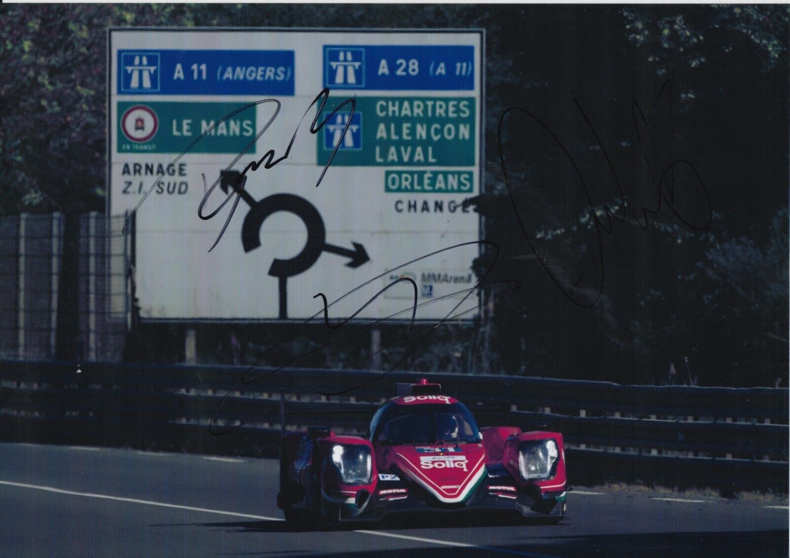 Davidson, Gonzalez, Maldonado Hand Signed Dragon Speed 12x8 Photo Poster painting 2019 Le Mans.