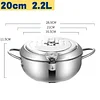 LAST DAY 49% OFF -Stainless Steel Frying Pot with Thermometer and Oil Drip Drainer Rack