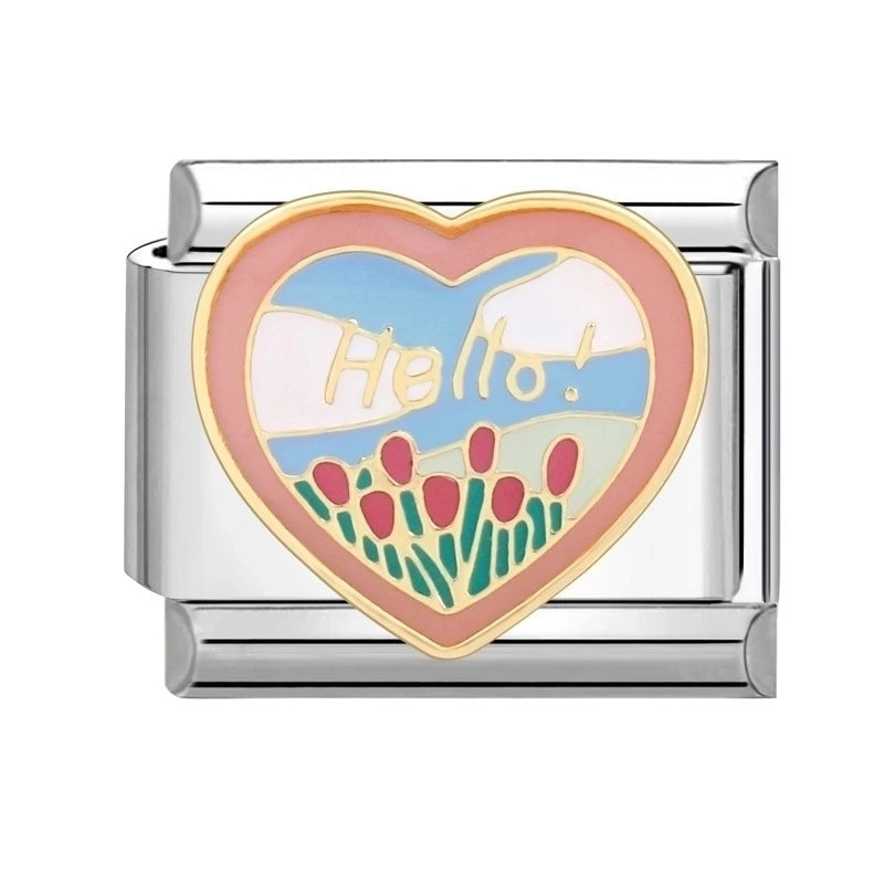 Italian Module Handmade Creative Cartoon Dripping DIY Light Luxury Personalized Fashionable  Bracelet Accessories