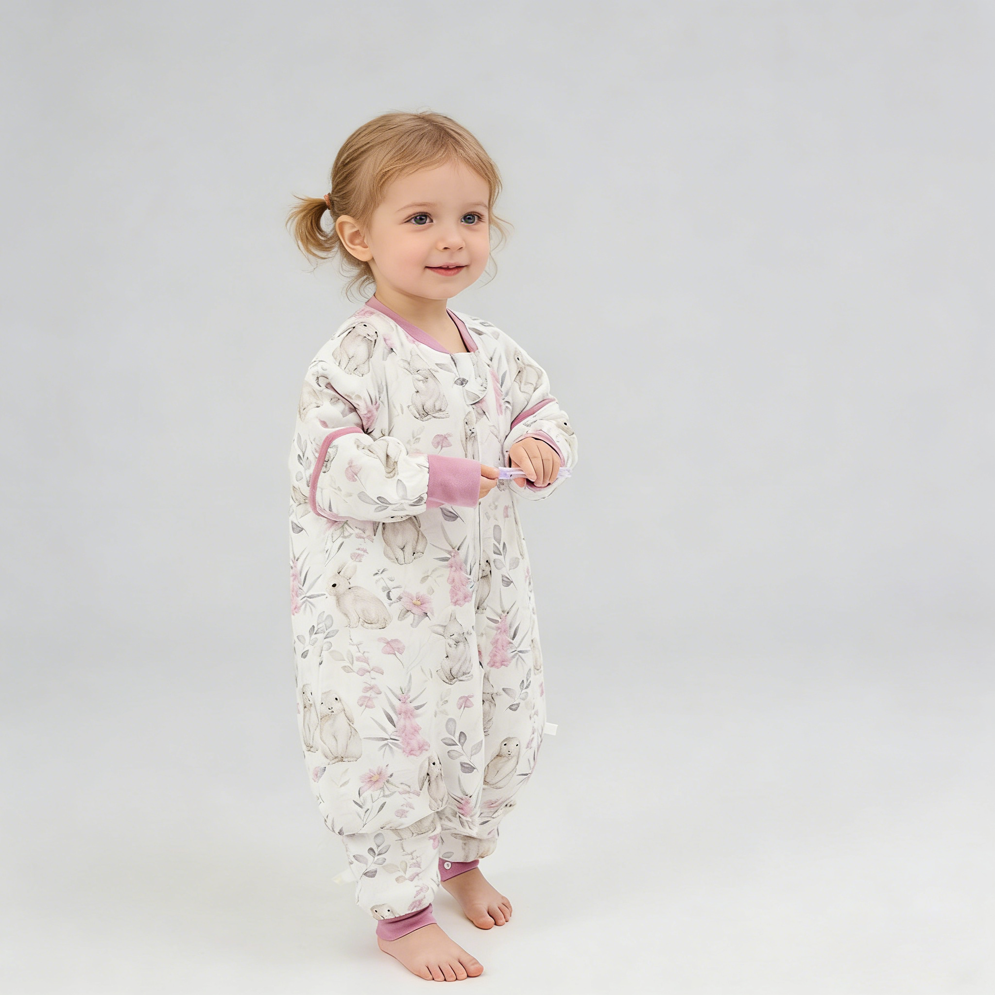 Cozy Soft-Print Bamboo Fiber Baby Romper REAL SILK LIFE