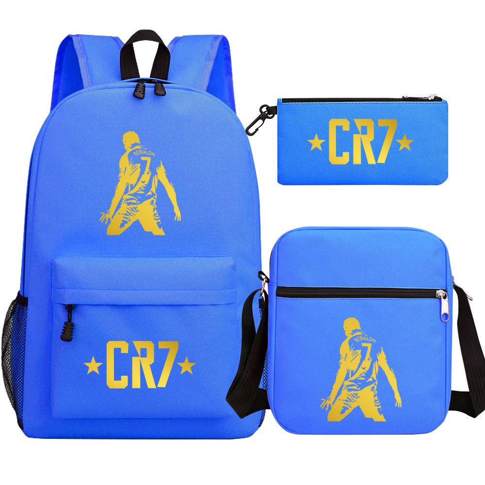 Mayoulove Cristiano Ronaldo Backpack Adjustable Size Stylish Design for School Use-Mayoulove