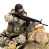 Plastic multi-accessory military model 12-inch jungle sniper with Barrett 1/6 soldier