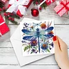 6PCS DIY Diamond Art Greeting Cards Congratulations Cards & Gifts (Dragonfly)