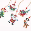 5pcs/set Double side Christmas Diamond Painting DIY Hanging Pendant Trees Decoration