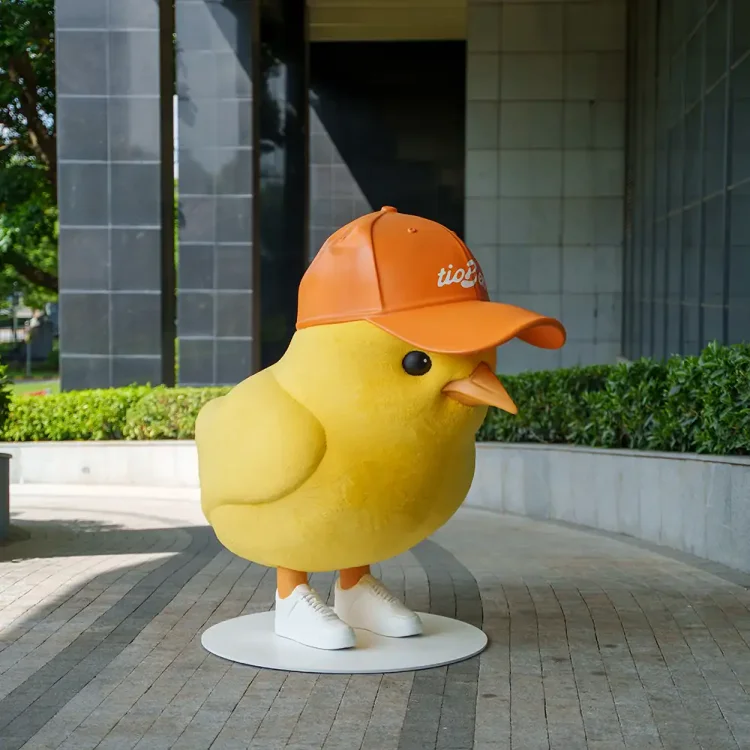 Cartoon Chick Fiberglass Sculpture