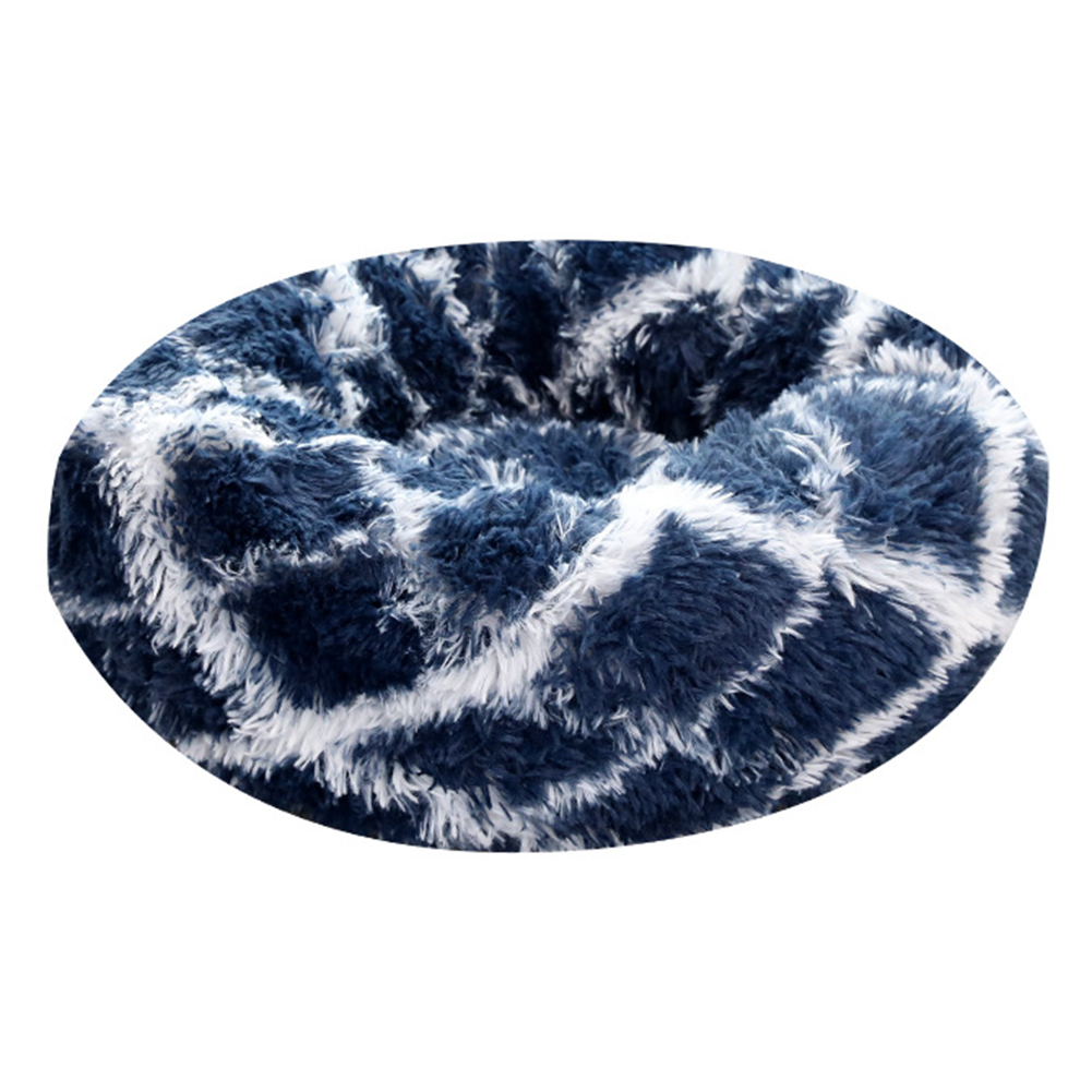 

Pet Nest Warm Soft Plush Sleeping Bed Pad Kennel Breathable Dog Cat House, Dark blue, 501 Original