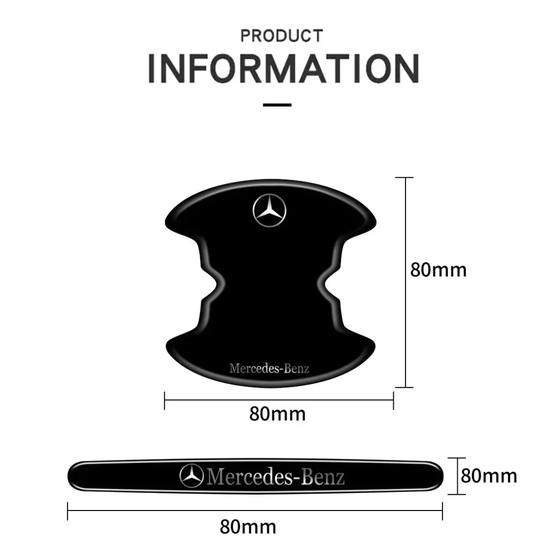 Carbon fiber car door handle cup cover (4PCS)