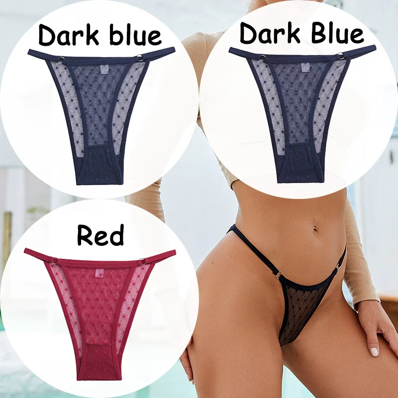 Billionm Panties Lace G-string Thong Women's Underwear Mesh Transparent Lingerie Low-Waist Female Briefs Soft Women's Underpants