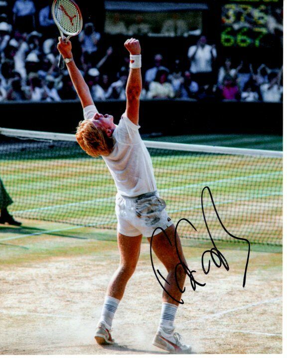 BORIS BECKER Signed Autographed TENNIS Photo Poster painting