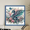 Flower Dragon-11CT Stamped Cross Stitch 50*50cm/19.69*19.69in