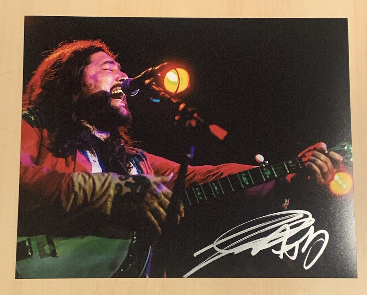 AMIGO THE DEVIL HAND SIGNED 8x10 Photo Poster painting AUTOGRAPHED COUNTRY FOLK SINGER RARE COA