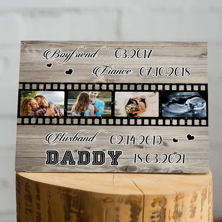 Custom Photo Frame Proud New Daddy Gifts for Father