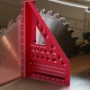 Équerre triangulaire de charpentier 3D multifonction