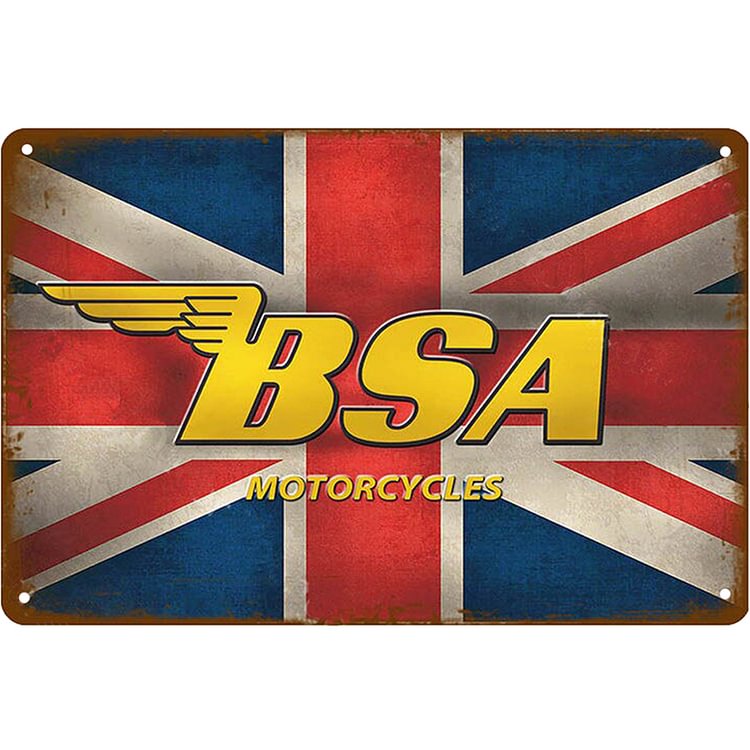 Bsa Motorcycle - Vintage Tin Signs/Wooden Signs - 8*12Inch/12*16Inch