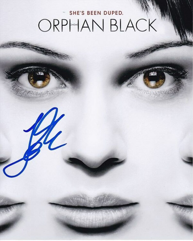 Tatiana maslany signed autographed orphan black sarah manning Photo Poster painting