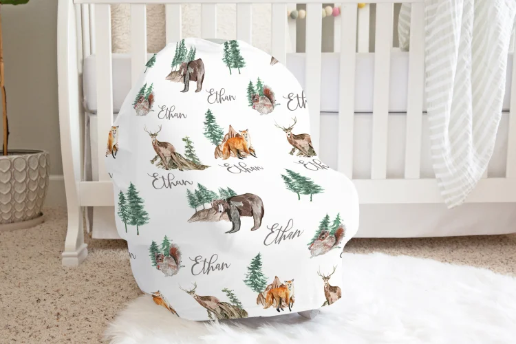 Personalized Baby Car Seat Canopy| Canopyl85