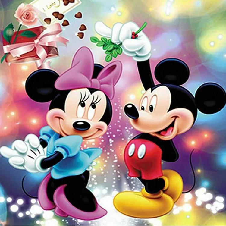 Full Round Diamond Painting - Mickey And Minnie 40*40CM
