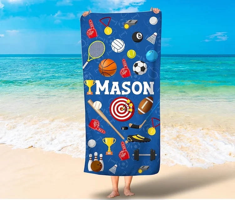 Personalized Kids Sports Towel For Summer&Beach|CGTowel45