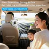 USB Powered Car Fan for Backseat 3 Speeds and 300 Degree Adjustable Vehicle Rear Headrest Fan for Universal Cars SUV Sedan Trucks