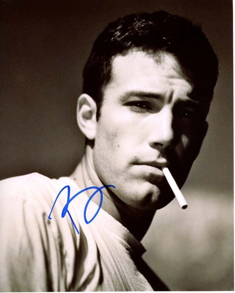 Ben affleck signed autographed smoking 8x10 Photo Poster painting