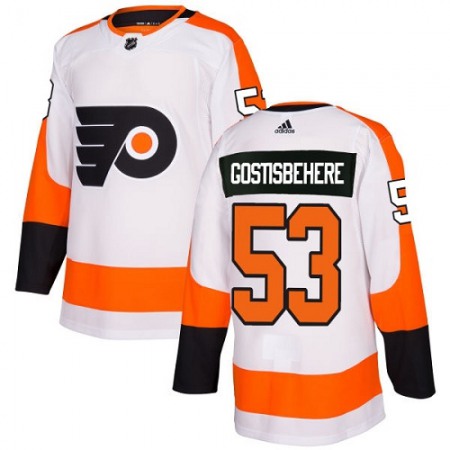 Men's  Philadelphia Flyers #53 Shayne Gostisbehere Orange Stitched NHL Jersey 42AQ