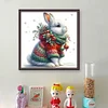 Winter Rabbit-18CT Stamped Cross Stitch 30*30cm/11.81*11.81in