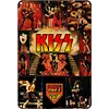 Kiss - Panneaux en &eacute;tain m&eacute;tallique(20*30cm/30*40cm) - Musique