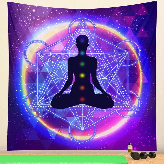 Indian mandala meditation Tarot tapestry wall decoration Mandala tapestry witchcraft Bohemian Hippie home decoration yoga mat