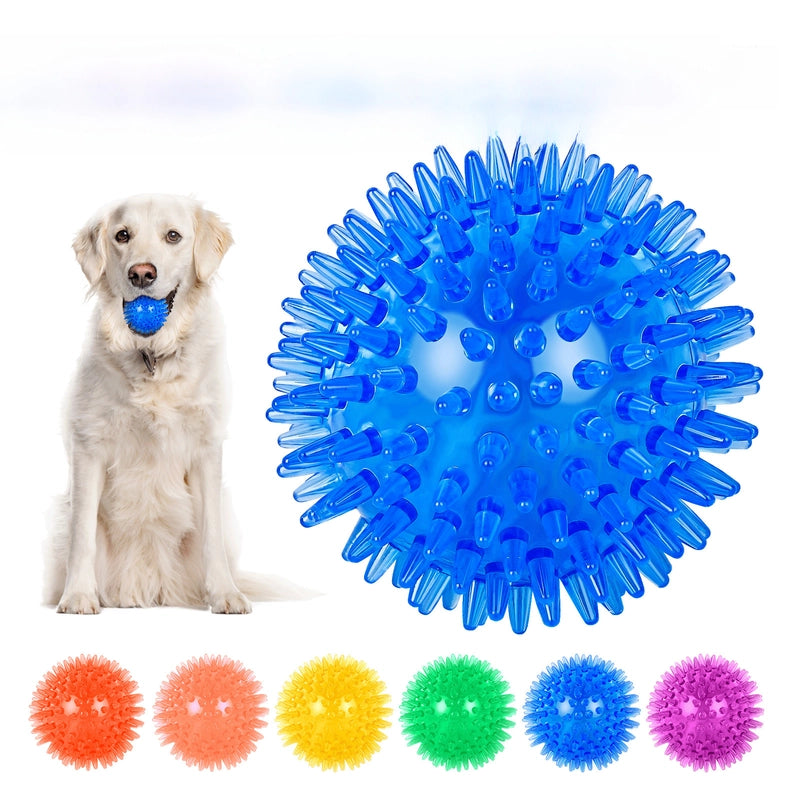 Explosions Sound Stab Dog Ball Bite Resistant Pet Toy TPR Elastic Interactive Dog Toy Ball Manufacturers
