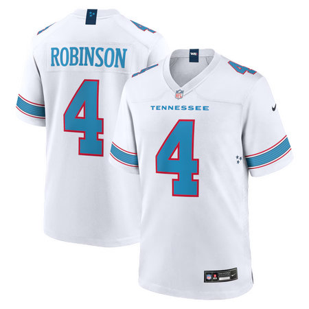 Youth Tennessee Titans #4 Wan'Dale Robinson Nike White Game Jersey