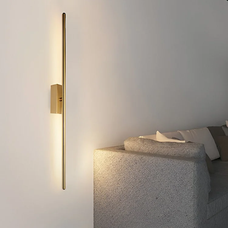 Electroplated Metal Strip LED Modern Wall Sconce Lighting Wall Lamp - Appledas