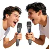 2.4G Wireless Microphone Rechargeable Live Streaming Microphone LED Display Professional Handheld Mic for Singing Karaoke Wedding DJ Party