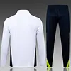 Joyfball 2025/2026 Real Madrid Half-Pull Training Suit White Retro Version Football Shirt 1:1 Thai Quality