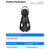 Snorkel Fins Swimming Flippers Adjustable Buckles for Snorkeling Diving Swimming