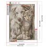 Cat Dog - Full Round Drill Diamond Painting